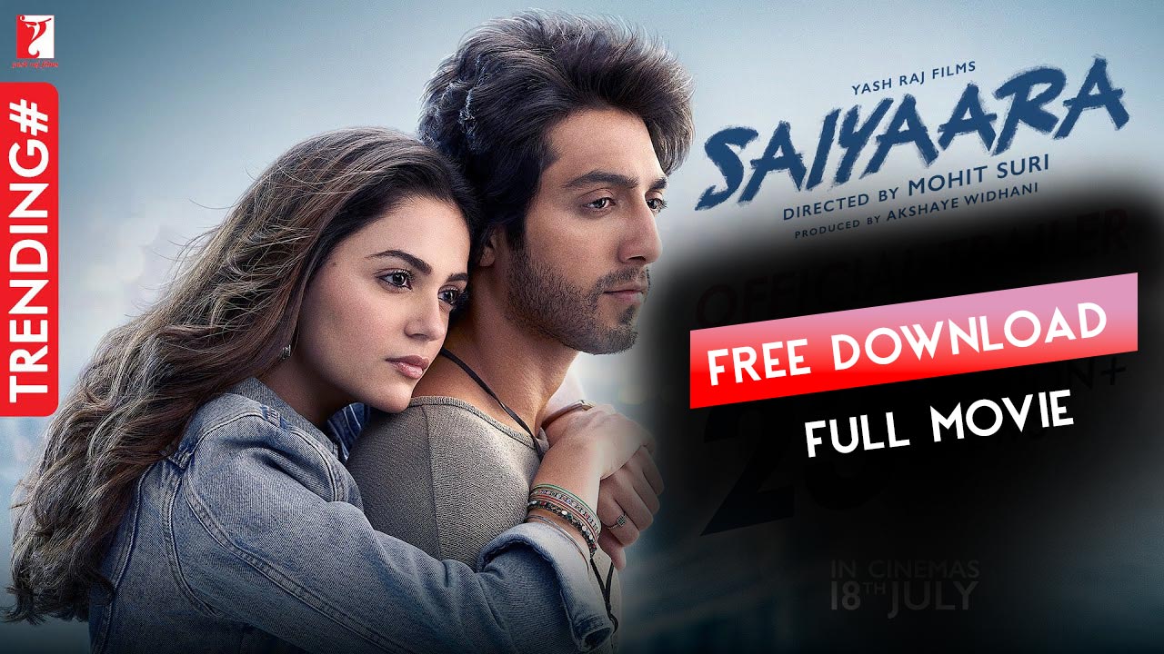 Poster of Saiyaara (2025) Bollywood movie available to watch online and download in Hindi with reviews